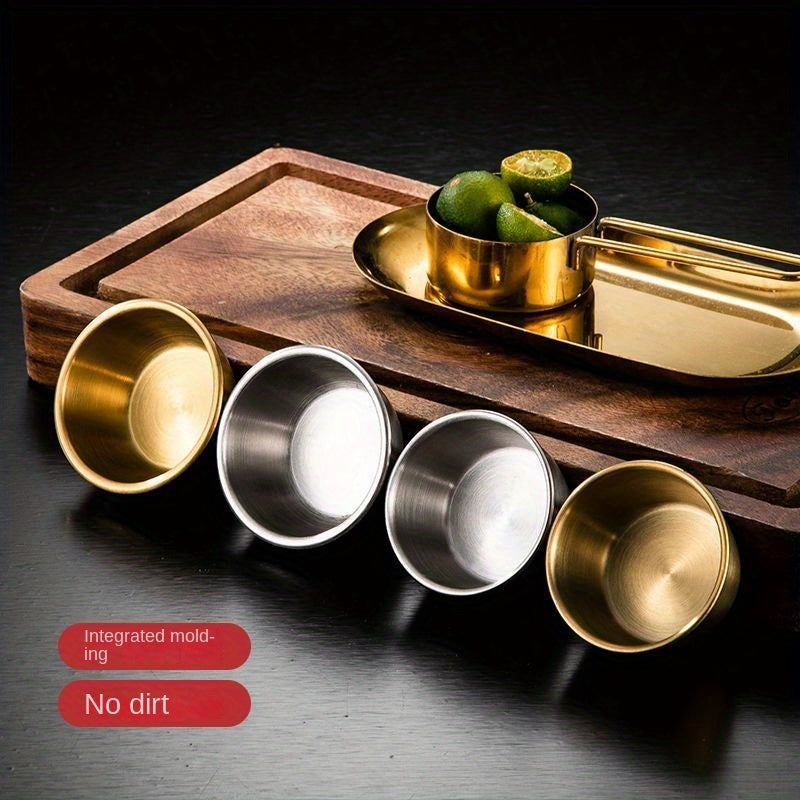 10pcs Stainless Steel Sauce Cup Small Bowl for Dipping Seasoning Storage