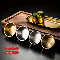 10pcs Stainless Steel Sauce Cup Small Bowl for Dipping Seasoning Storage