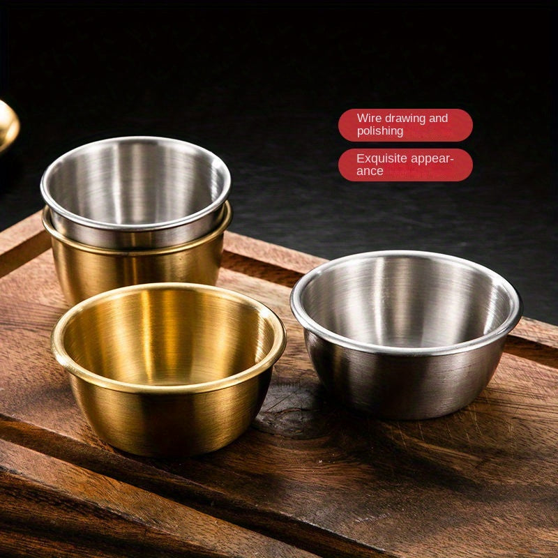 10pcs Stainless Steel Sauce Cup Small Bowl for Dipping Seasoning Storage