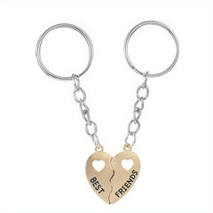 Magnetic Heart Pendant Keychain for Car Keys Backpacks Wallets