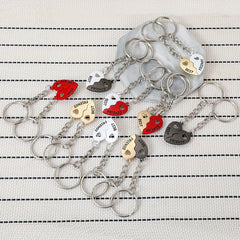 Magnetic Heart Pendant Keychain for Car Keys Backpacks Wallets