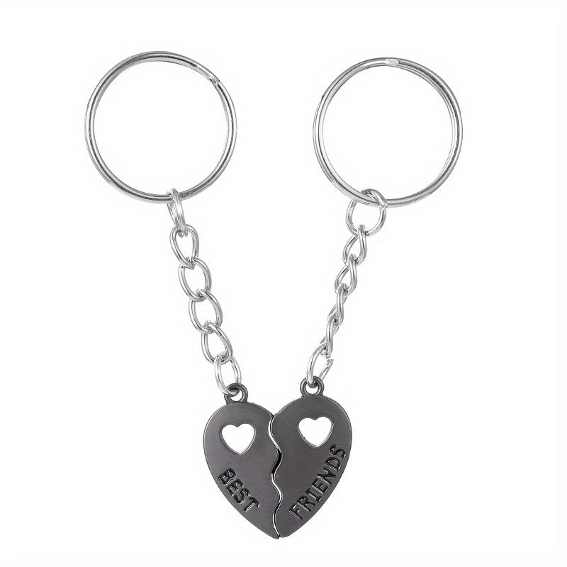 Magnetic Heart Pendant Keychain for Car Keys Backpacks Wallets