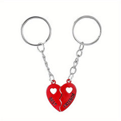 Magnetic Heart Pendant Keychain for Car Keys Backpacks Wallets