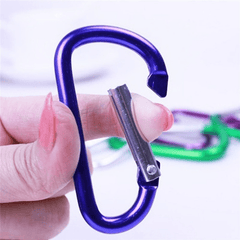 20pcs Aluminum D Ring Buckle Snap Hook Clips for Outdoor Camping