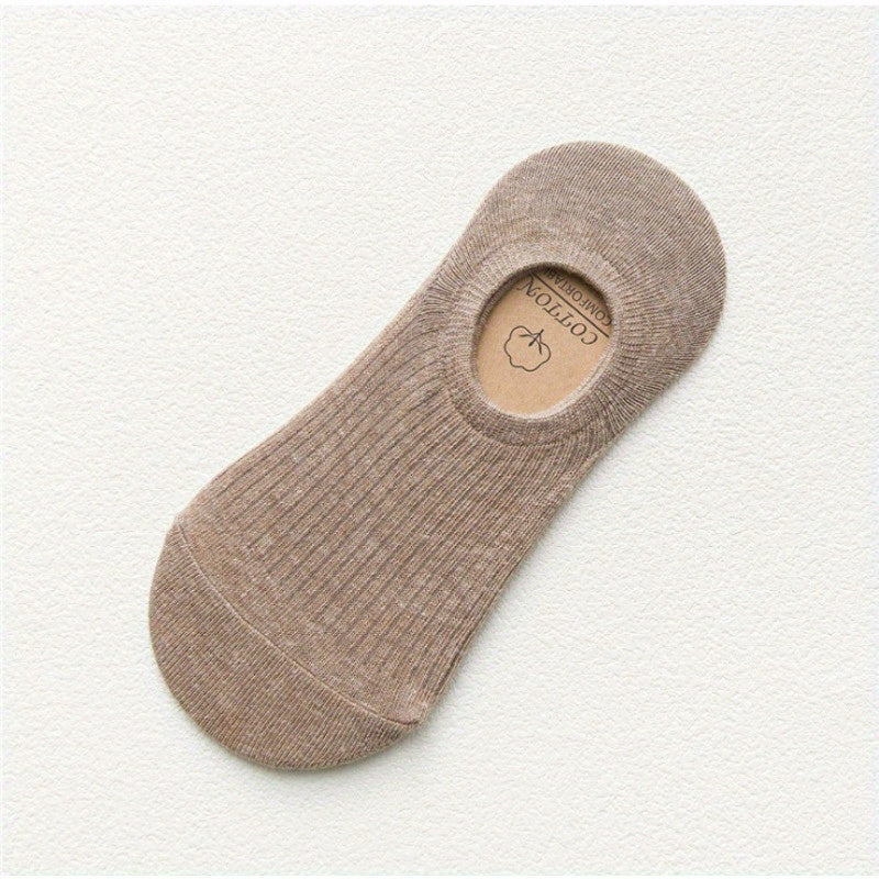 Men's Solid Liner Anklets Socks Soft Breathable Sweat Absorbent