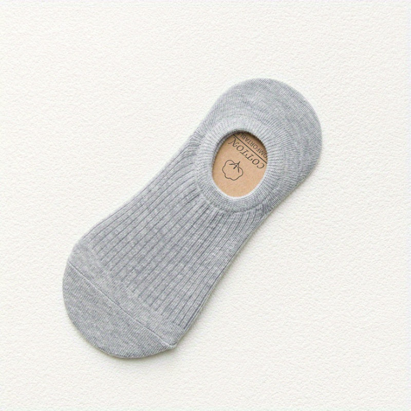 Men's Solid Liner Anklets Socks Soft Breathable Sweat Absorbent