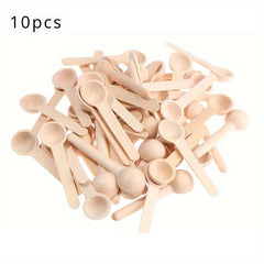 10pcs Mini Wooden Spoons Coffee Measuring Spoons Spice Powder Spoons