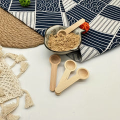 10pcs Mini Wooden Spoons Coffee Measuring Spoons Spice Powder Spoons