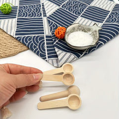 10pcs Mini Wooden Spoons Coffee Measuring Spoons Spice Powder Spoons
