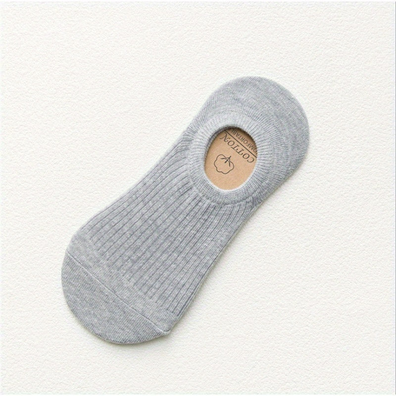 Men's 5-Pack Solid Liner Anklet Socks Soft Cotton Blend