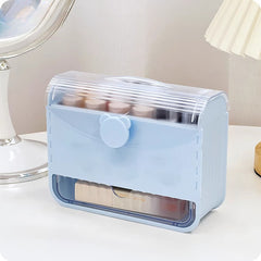 Desktop Lipstick Storage Box Makeup Organizer Dustproof Display Stand