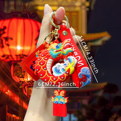 Dragon Keychain Cartoon Zodiac Bag Backpack Pendant Year Gift