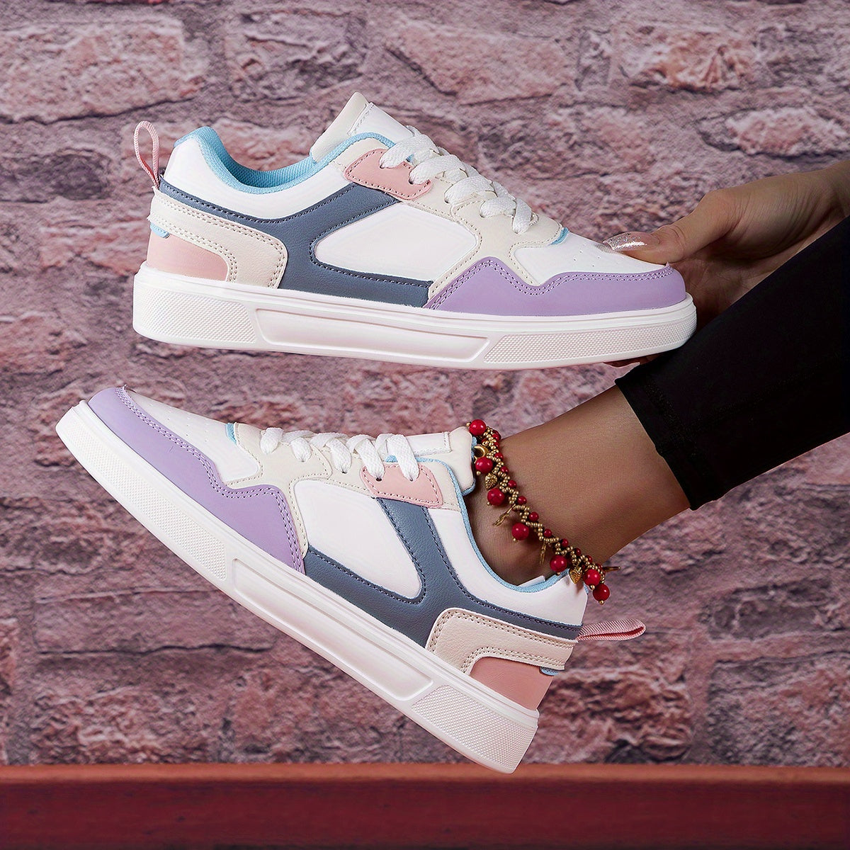 Women's Platform Casual Skate Shoes - Non slip Low Outdoor Flats