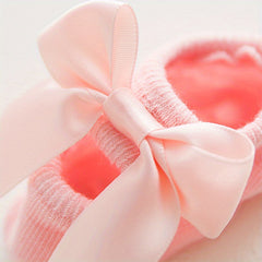 3 Pairs Flower Bow Princess Baby Socks Non Slip & Comfy