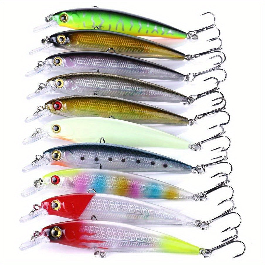 10pcs Minnow Fishing Lures 13g Bionic Bait Floating Hard Bait Pesca Tackle