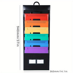 Hanging Rainbow Multicolored Bag For Files