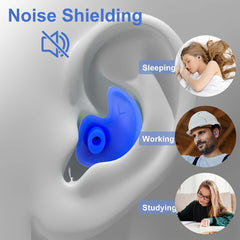 4 Pairs Silicone Ear Plugs for Swimming & Water Activities