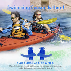 4 Pairs Silicone Ear Plugs for Swimming & Water Activities