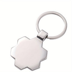 1pc A88 Series Blank Keychain Metal DIY Print Keychain Car Key Ornament