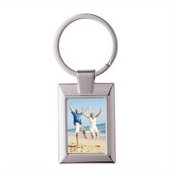 1pc A88 Series Blank Keychain Metal DIY Print Keychain Car Key Ornament
