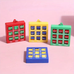 4 Pack Puzzle Keychain Funny Bag Pendant Ornament Gift Men Women