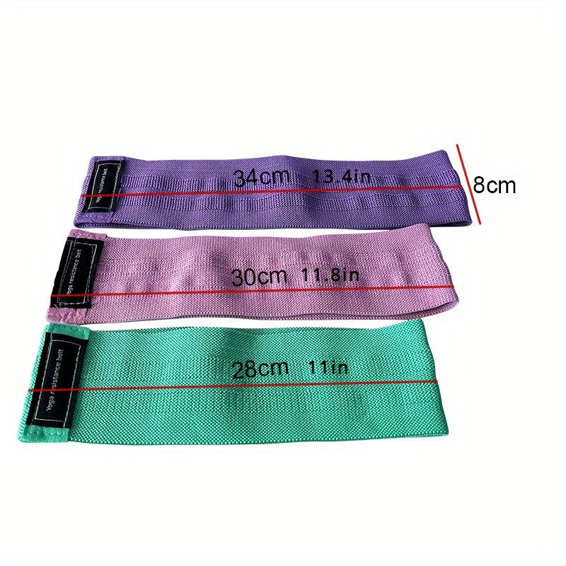 3pcs Yoga Exercise Resistance Bands Fitness Stretching Rope
