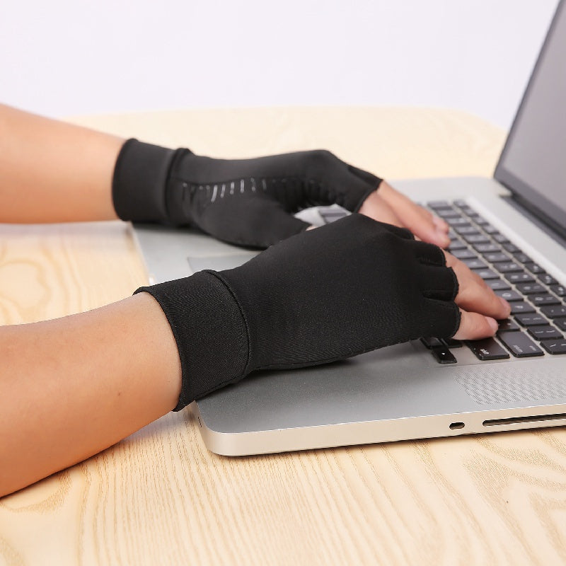 Copper Fiber Half Finger Training Gloves for Indoor Sports