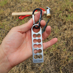 Stainless Steel Tent Peg Organizer Camping Spike Holder
