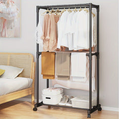 1pc Home Bedroom Clothes Rack Standing Removable Drying Rack Clothes Rack