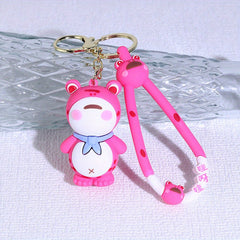 Cartoon Frog Silicone Doll Key Chain Keyring Pendant
