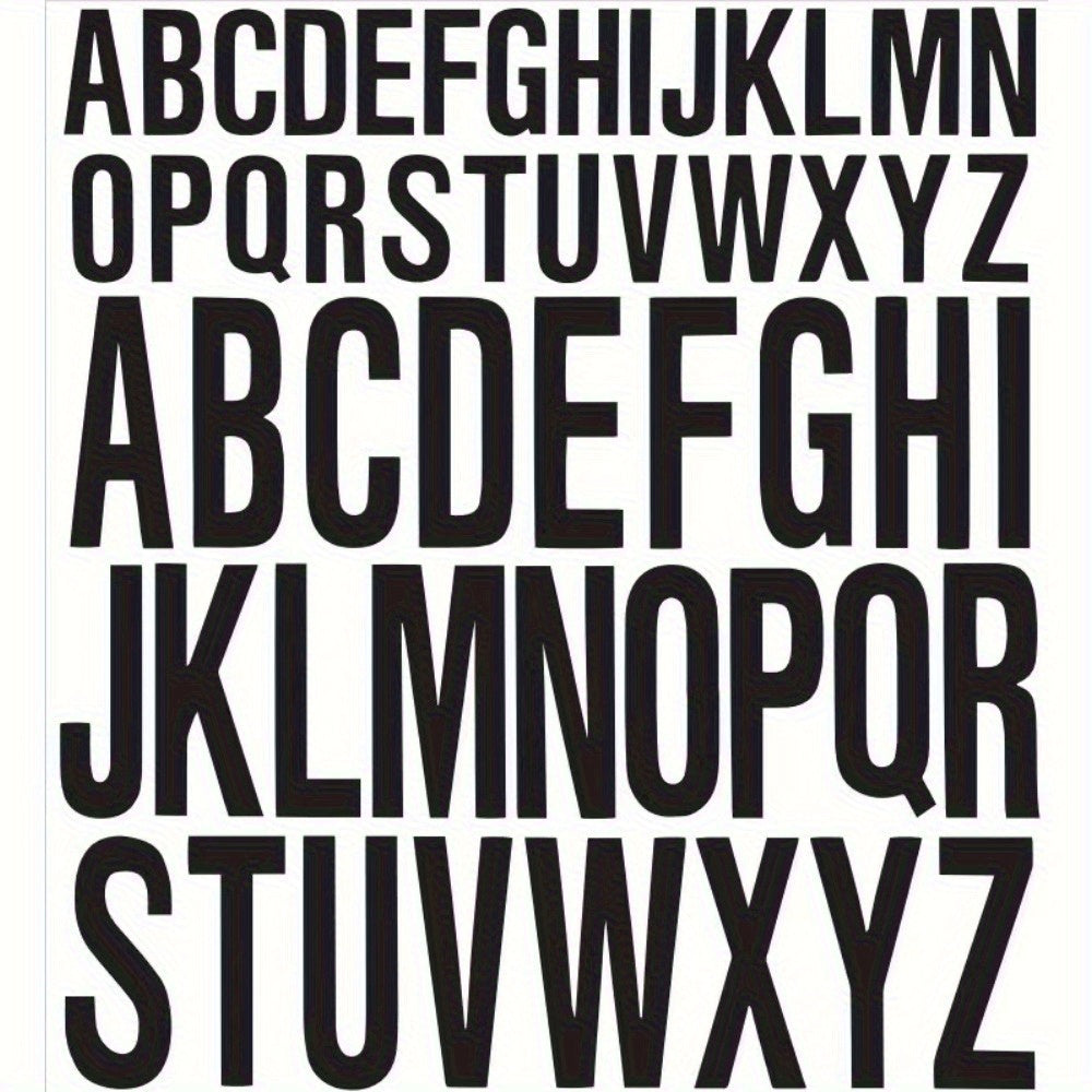 8pcs Self Adhesive Vinyl Letters Stick On Craft Door Car 2.54-5.08cm