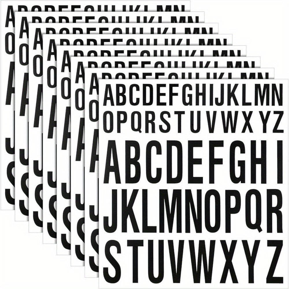 8pcs Self Adhesive Vinyl Letters Stick On Craft Door Car 2.54-5.08cm