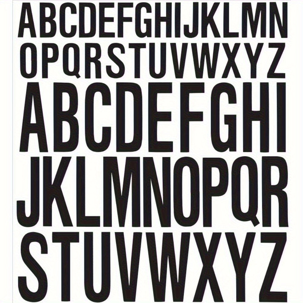 8pcs Self Adhesive Vinyl Letters Stick On Craft Door Car 2.54-5.08cm