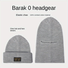 Winter Knitted Hat Balaclava 2 In 1 Cycling Beanie Hat