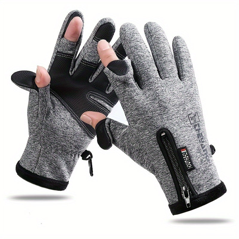 Men's Windproof Waterproof Touchscreen Gloves for Cold Weather Sports