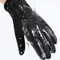 Men's Windproof Waterproof Touchscreen Gloves for Cold Weather Sports