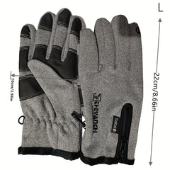 Men's Windproof Waterproof Touchscreen Gloves for Cold Weather Sports