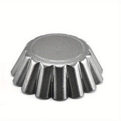 2pcs Reusable Egg Tart Mold Stainless Steel Baking Tool