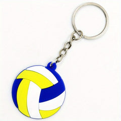 Funny Volleyball Charm Keychain Keyring - Creative Volleyball Football Pendant