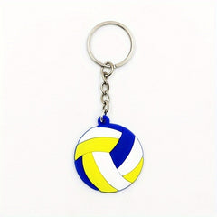 Funny Volleyball Charm Keychain Keyring - Creative Volleyball Football Pendant