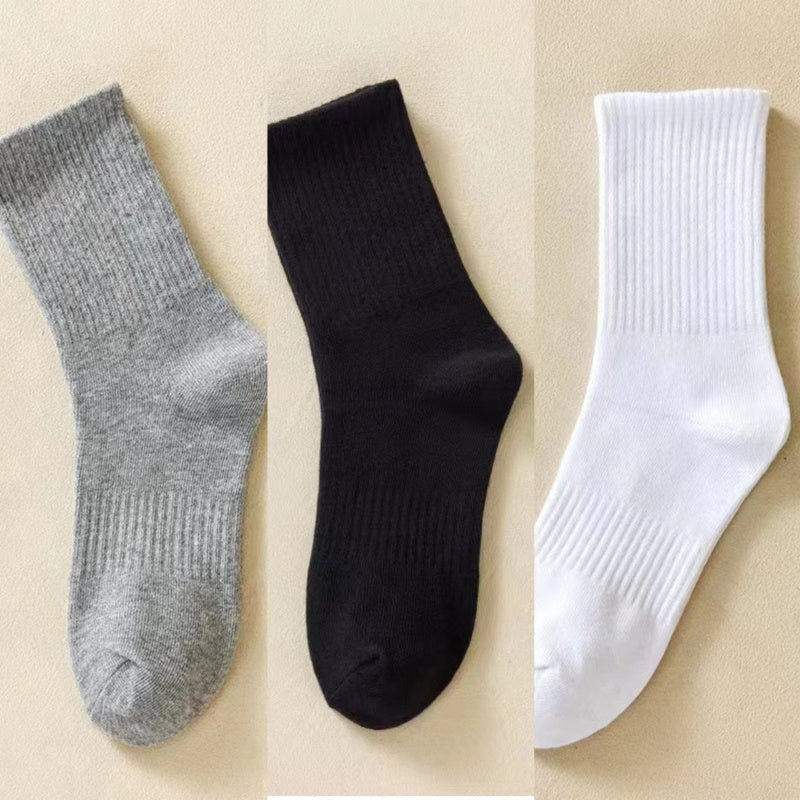 10 Pairs Men's Crew Socks Breathable Casual Unisex Outdoor All Seasons