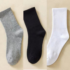 10 Pairs Men's Crew Socks Breathable Casual Unisex Outdoor All Seasons