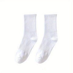 10 Pairs Men's Crew Socks Breathable Casual Unisex Outdoor All Seasons