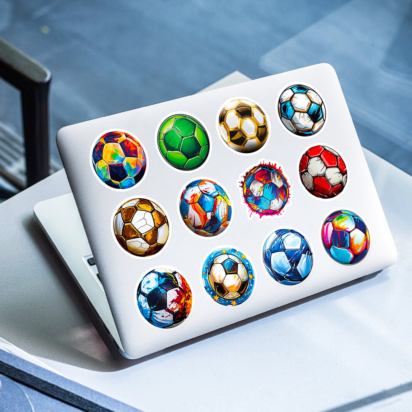 50pcs Football Stickers Football Sports Cartoons Football Graffiti Decorations