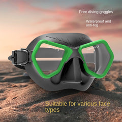 Professional Diving Goggles Tempered Glass Lens Silicone Diving Goggles