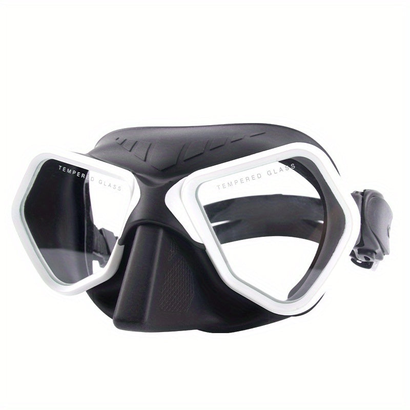 Professional Diving Goggles Tempered Glass Lens Silicone Diving Goggles