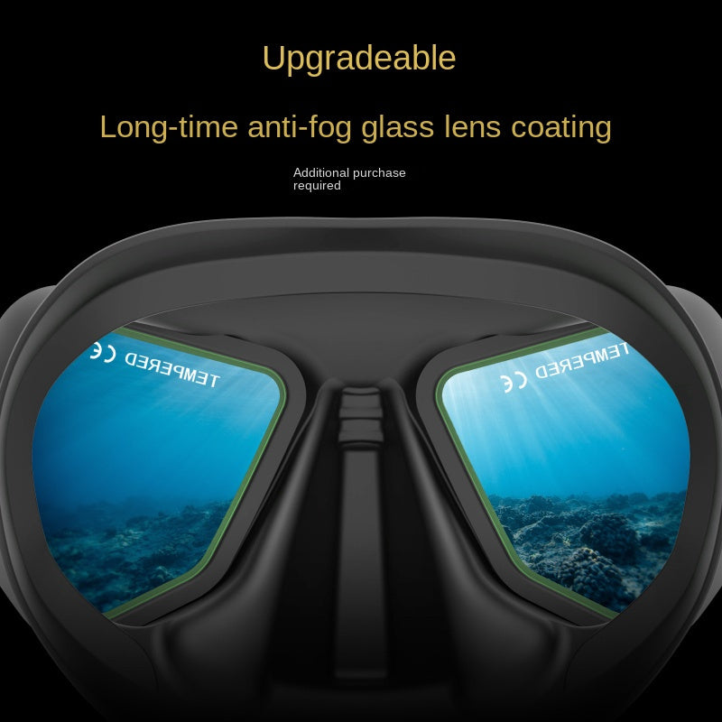 Professional Diving Goggles Tempered Glass Lens Silicone Diving Goggles
