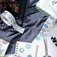 Round Hologram Glitter Stickers for Lottery Games