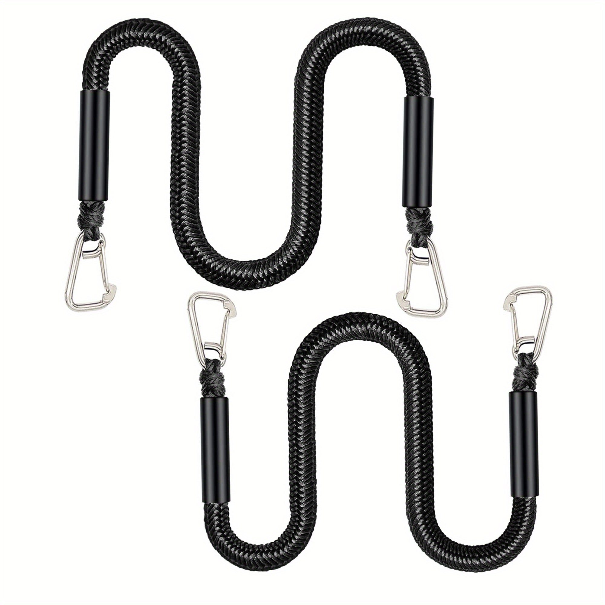 1pc Dock Ropes With Stainless Steel Clip Braided Boat Anchor Rope Mooring Rope