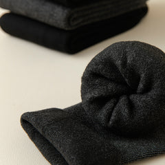Men's Fleece Lined Snow Socks - Winter Outdoor Warm Floor Socks